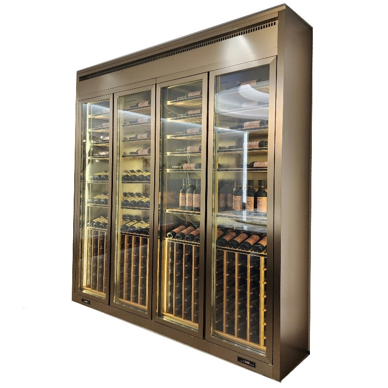 Stainless steel thermostatic wine cabinet