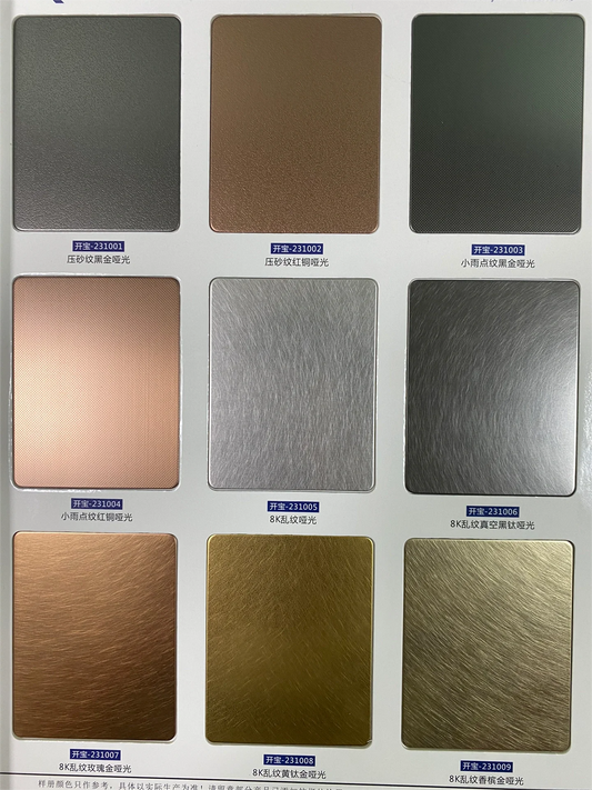 Colored stainless steel plate